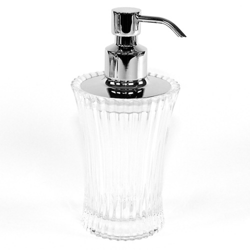 Soap Dispenser, Gedy 8981, Round Glass Soap Dispenser 8981